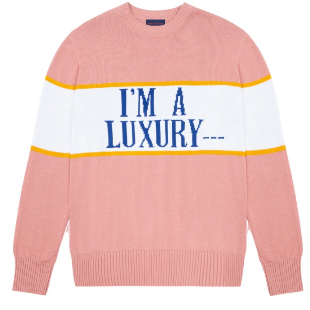 Rowing Blazers Gyles & George I’m A Luxury Few Can Afford Sweater